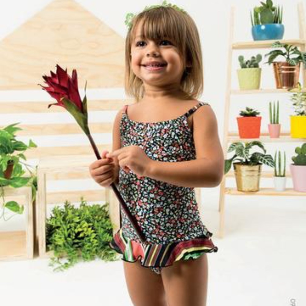 Baby/Little Girl Swimsuit - Maillot Jardin